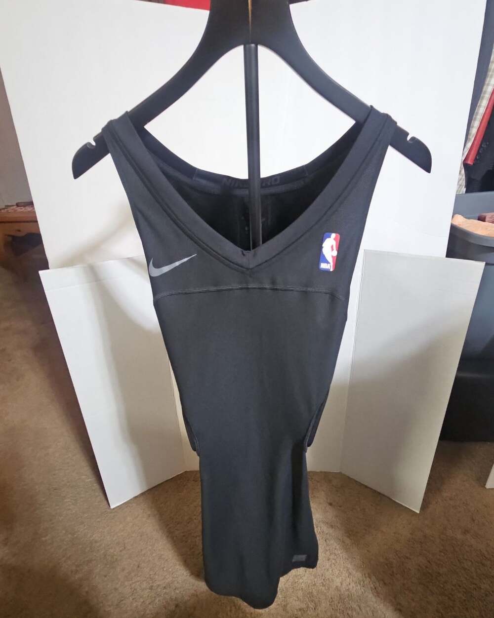 Nike Pro Hyperstrong NBA Padded Compression Tank 3XL-Tall Black